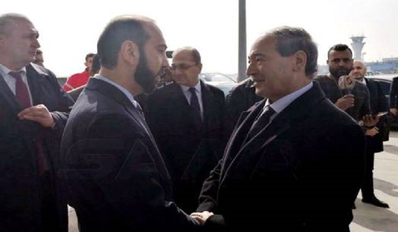 Minister Mirzoyan's visit comes on time, Syrian Foreign Minister