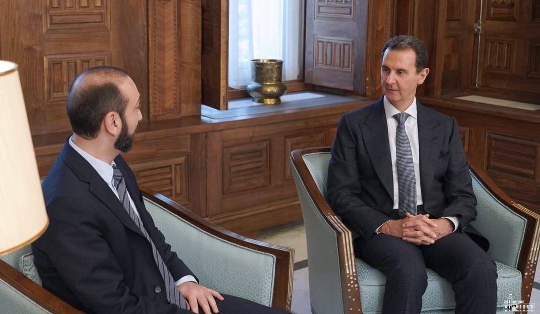 Президент Сирии поблагодарил Мирзояна за помощь Сирии после землетрясений
