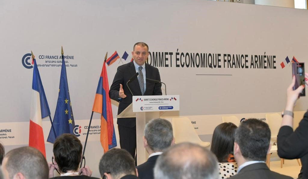 Vahan Kerobyan participated in first France-Armenia economic summit