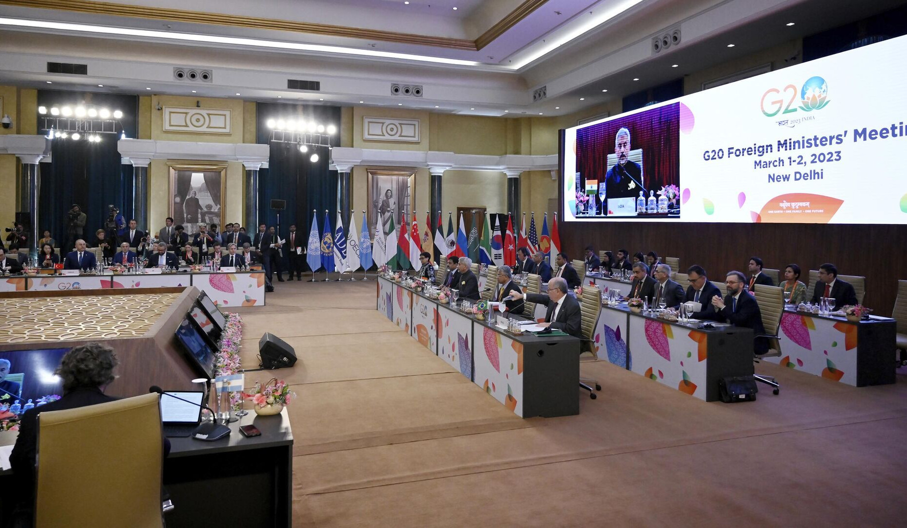 Yeni Dehlidə G20 xarici işlər nazirlərinin görüşü başlayıb