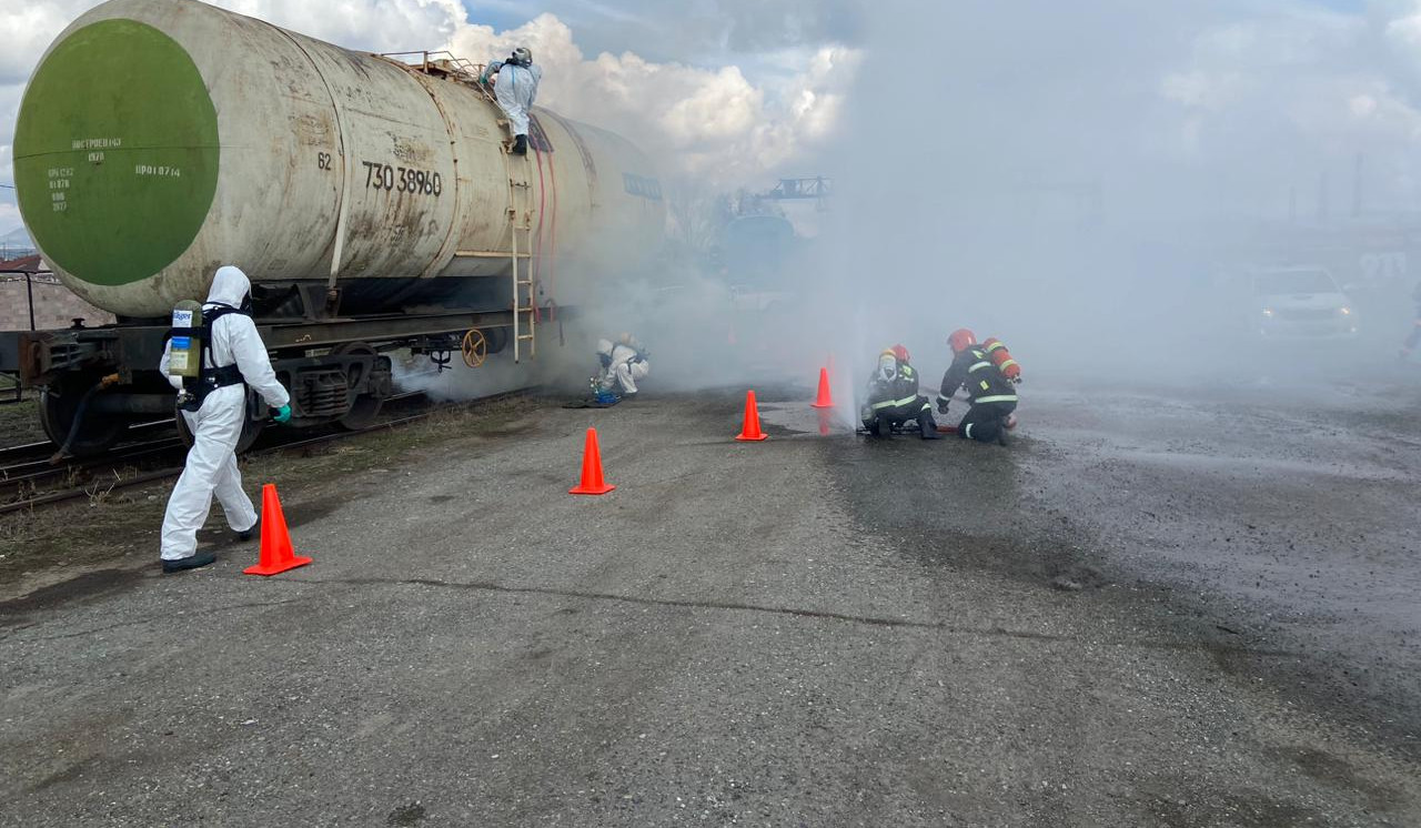 Գյումրիում անցկացվել են ՀԿԵ-ի և ԱԻՆ-ի ցուցադրական մարտավարական վարժանքներ