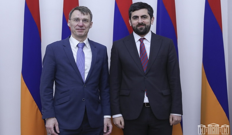 Sargis Khandanyan receives delegation led by director general for European issues of Ministry of Foreign Affairs of Czech Republic Jaroslav Kurfürst