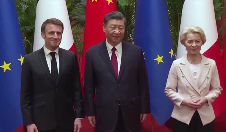 China's Xi Jinping meets with France's Macron and EU chief Von der Leyen