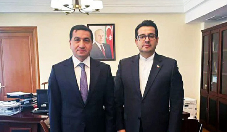 Iran’s Ambassador to Azerbaijan met with assistant of Azerbaijani President