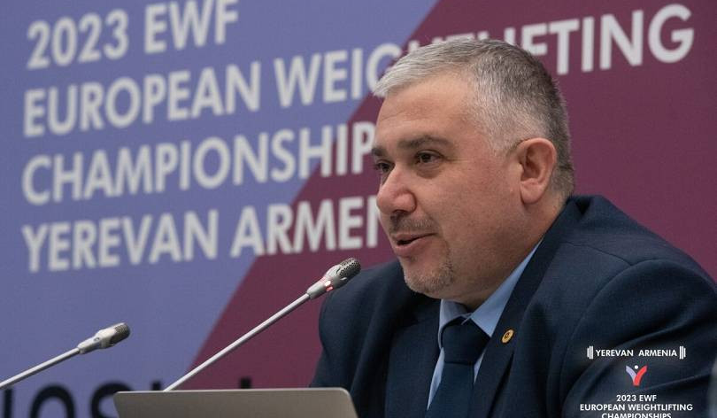 Президент Европейской федерации тяжелой атлетики Антонио Конфлитти приветствовал заявление властей Армении