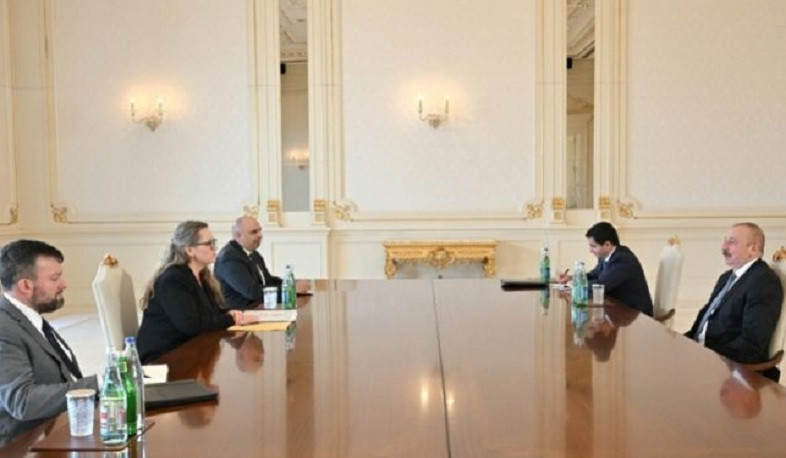 Ilham Aliyev and Erika Olson discuss normalization of relations between Azerbaijan and Armenia