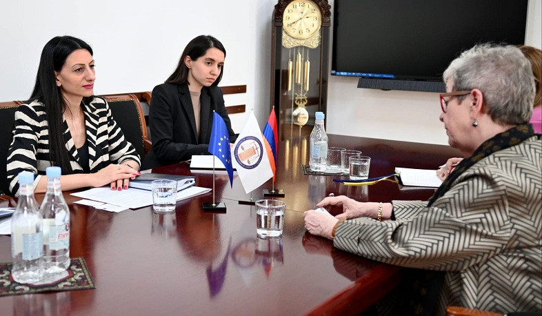 Anahit Manasyan presented results of her visit to Syunik Province to Andrea Wiktorin