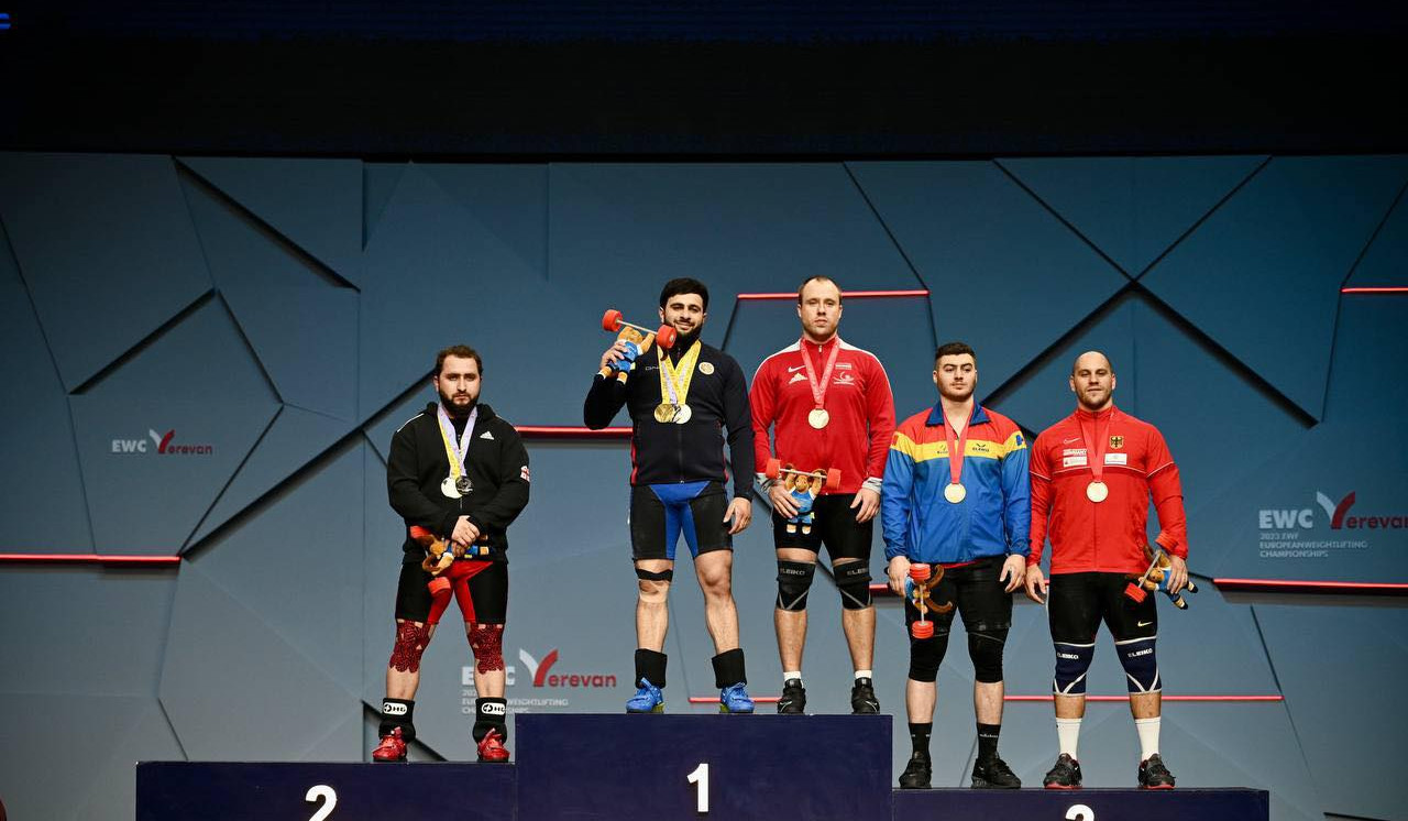 Armenian weightlifter Garik Karapetyan - European Champion