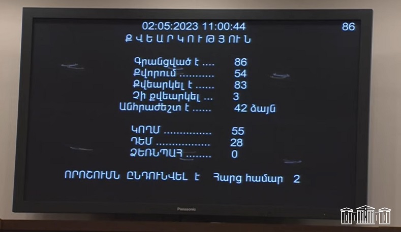 Կկազմավորվի Բարձրագույն կրթության և գիտության կոմիտե. ԱԺ-ն 1-ին ընթերցմամբ ընդունեց նախագիծը