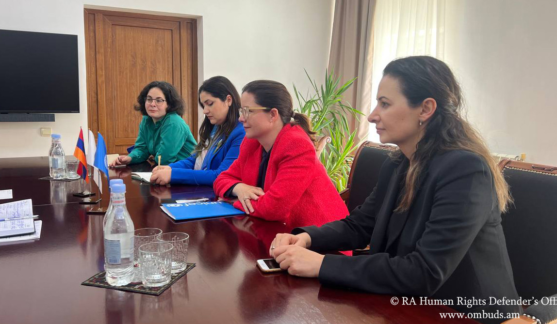 ՄԻՊ-ն ու  ու ՅՈՒՆԻՍԵՖ-ի ներկայացուցիչը քննարկել են երեխաների իրավունքների պաշտպանությանն առնչվող հարցեր