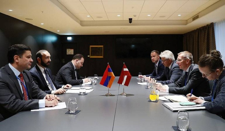 Meeting of Minister of Foreign Affairs of Republic of Armenia with Minister of Foreign Affairs of Latvia