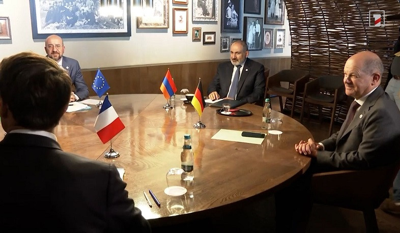 Pashinyan-Aliyev-Michel-Macron-Scholz meeting over in Moldova