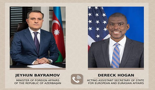 Байрамов провел телефонный разговор с исполняющим обязанности помощника госсекретаря США