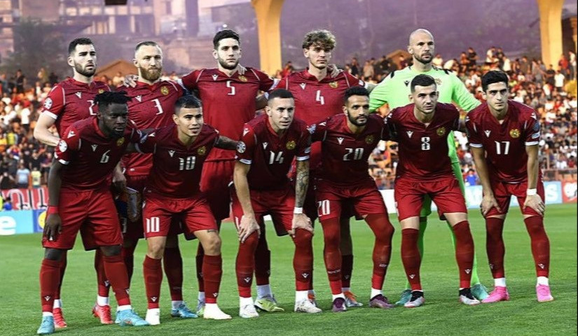 Armenia squad jumps up FIFA world ranking by seven notches