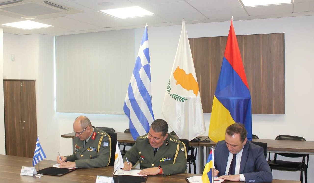 Ստորագրվել է Հայաստան-Հունաստան-Կիպրոս եռակողմ ռազմական համագործակցության տարեկան ծրագիրը