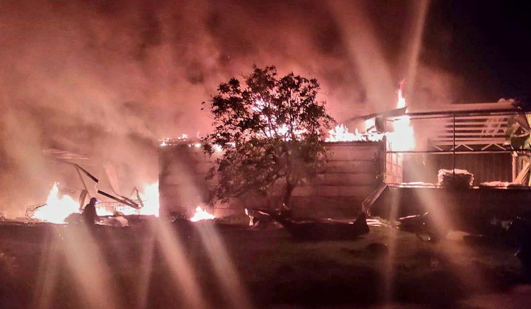 Russian forces attacked Kryvyi Rih, Ukraine, with drones at night