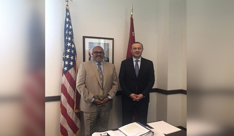 Armen Qriqoryan və ABŞ Ticarət Departmentinin rəsmisi Ermənistan-Amerika iqtisadi əlaqələrinin inkişaf etdirilməsi yollarını müzakirə ediblər