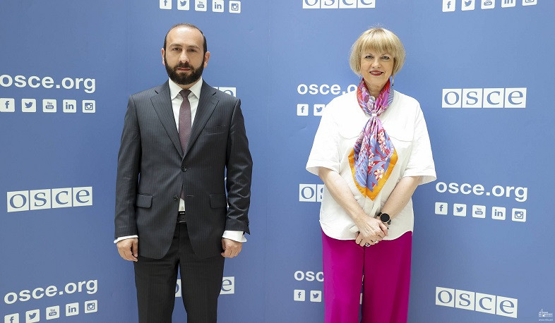 Арарат Мирзоян провел встречу с Генеральным секретарем ОБСЕ Хельгой Шмидт