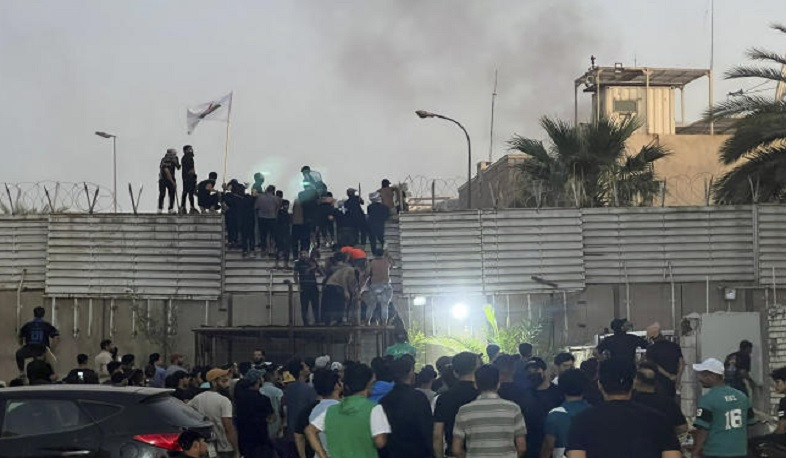 Swedish embassy in Baghdad stormed, set alight over Koran burning