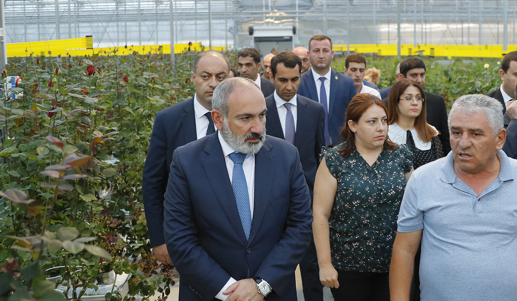 Նիկոլ Փաշինյանը Գագարինում այցելել է «Գեվմիկ» ընկերության հիմնած ջերմոցային տնտեսություն