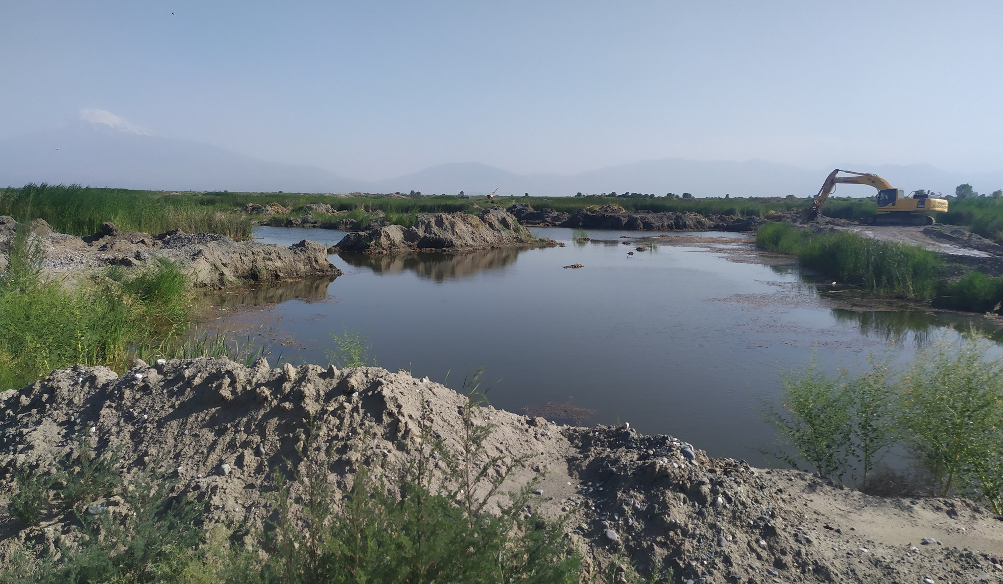 Արմավիրում հայտնաբերվել է ավազանման զանգվածի ապօրինի արդյունահանման դեպք