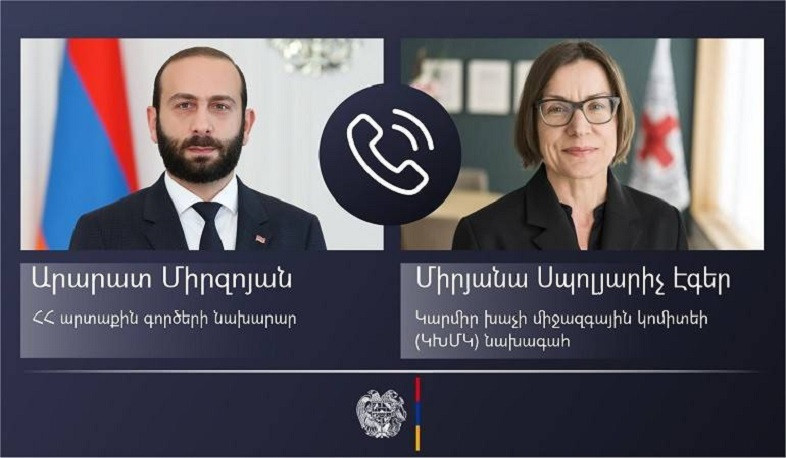 Ararat Mirzoyanla Beynəlxalq Qızıl Xaç Komitəsinin prezidenti arasında telefon danışığı olub