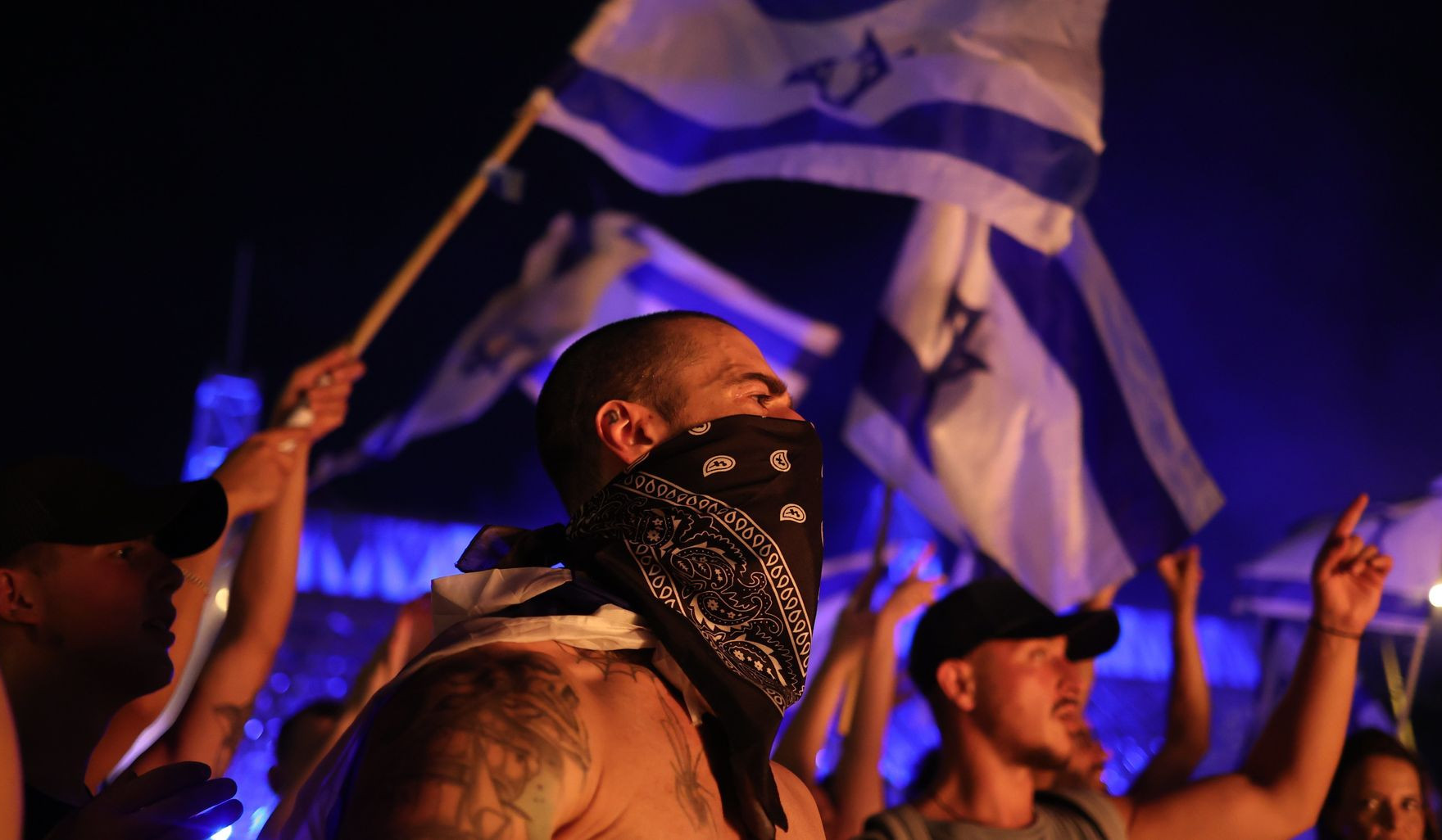 Thousands of Israelis protest against judicial overhaul in Tel Aviv