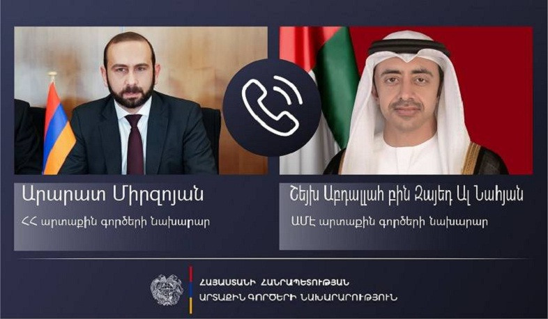 Phone conversation between Foreign Ministers of Armenia and UAE