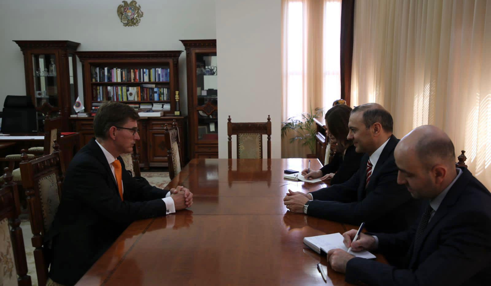 Армен Григорян принял посла Королевства Нидерландов