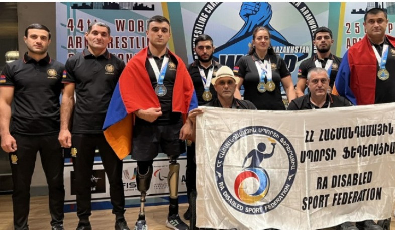 5 ոսկե, 1 արծաթե և 2 բրոնզե մեդալ՝ պարաբազկամարտի աշխարհի առաջնությունից