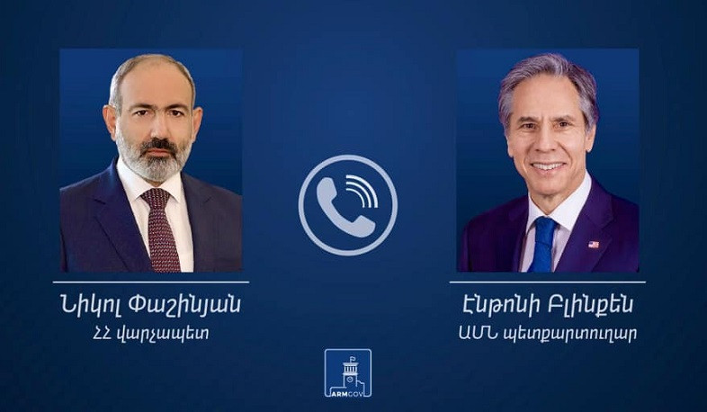 Pashinyan, Blinken discuss need to apply international mechanisms for de-escalation in Nagorno-Karabakh