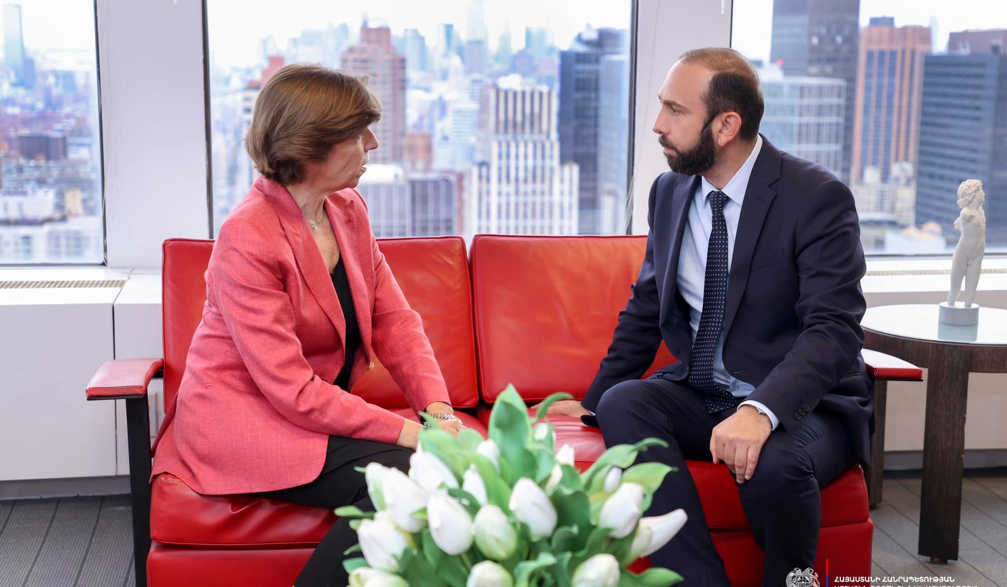 Ararat Mirzoyan and  Catherine Colonna discussed situation created by Azerbaijan's aggression against people of Nagorno-Karabakh