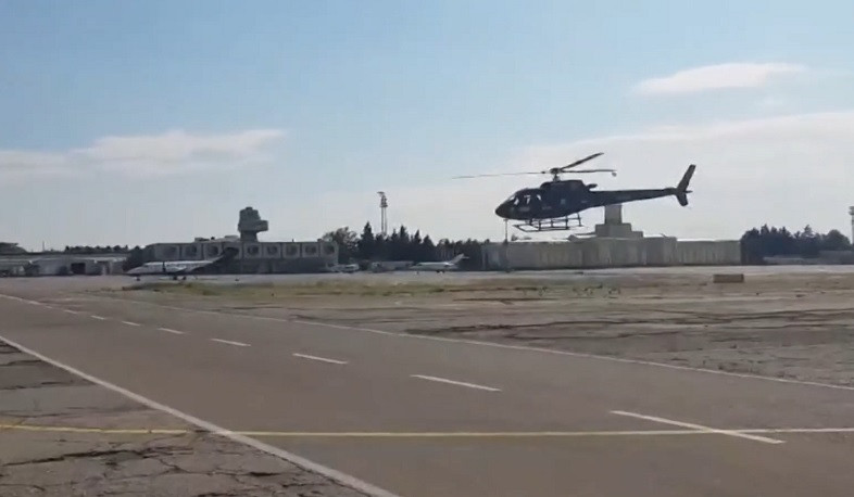 Первый вертолет, перевозивший наших соотечественников, пострадавших в результате взрыва в НК, спустился в Сисиан