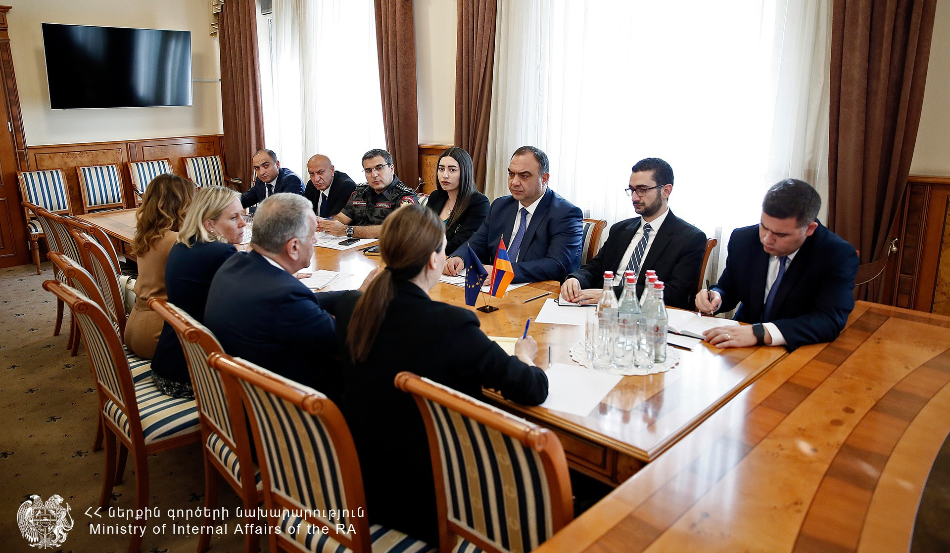 ՆԳ նախարարն ընդունել է ԵՄ պատվիրակության նորանշանակ ղեկավարին