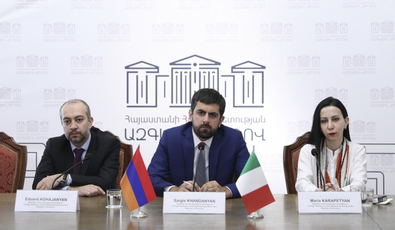 Armenian and Italian parliamentarians discuss current security situation in region