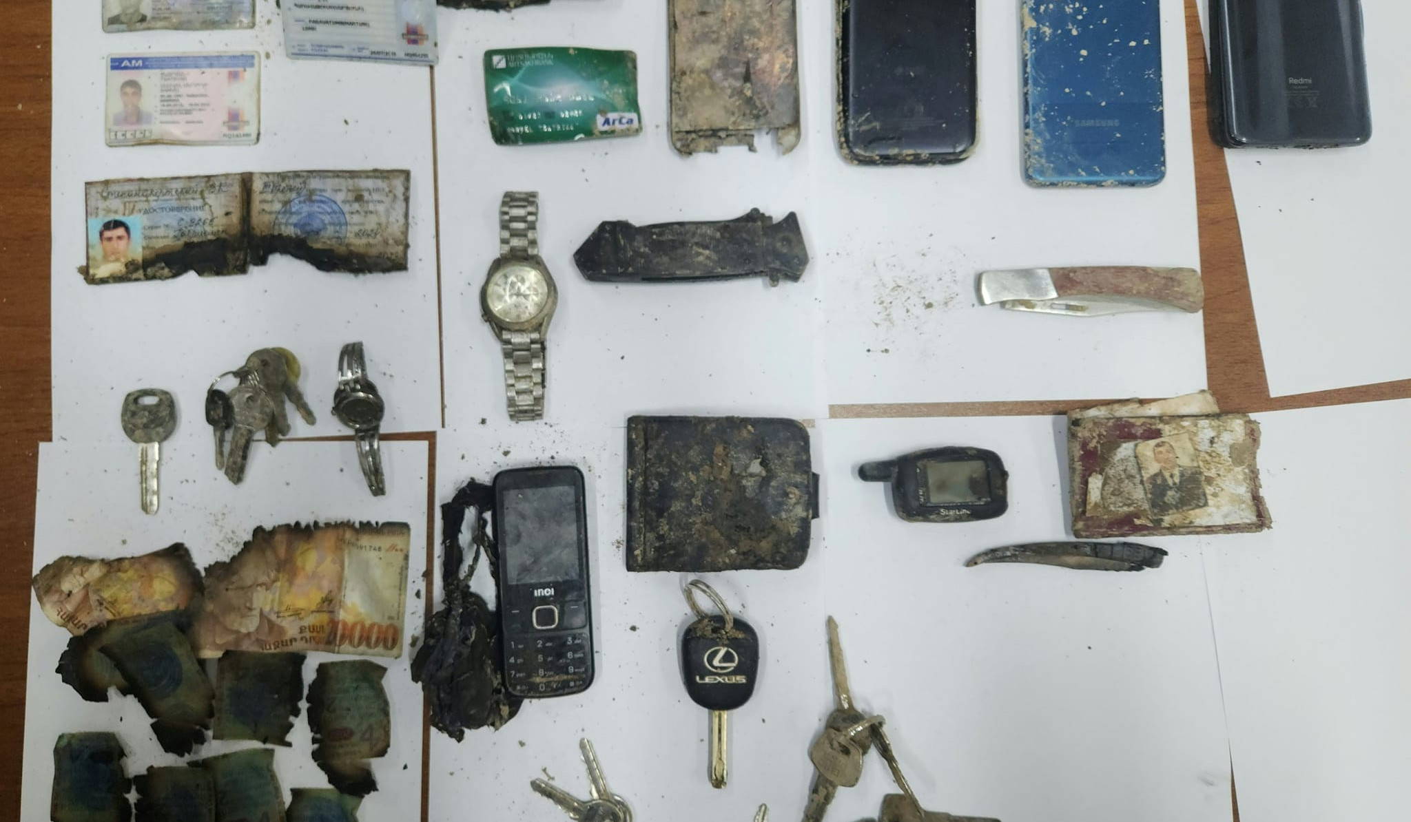 ԼՂ-ում պայթյունի վայրից հայտնաբերվել է անձնական իրերի նոր խմբաքանակ