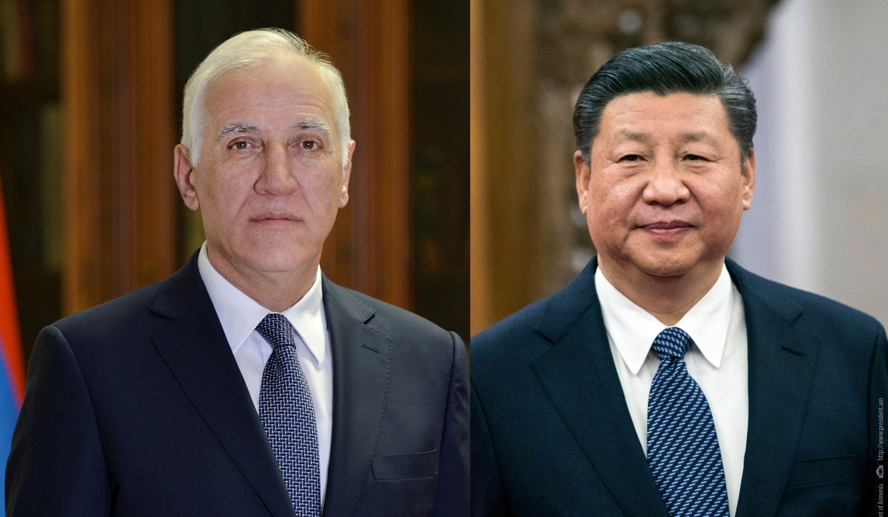 President Vahagn Khachaturyan congratulated President of China Xi Jinping