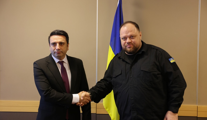 Alen Simonyan presented to President of Verkhovna Rada of Ukraine events preceding forced deportation of Nagorno-Karabakh Armenians