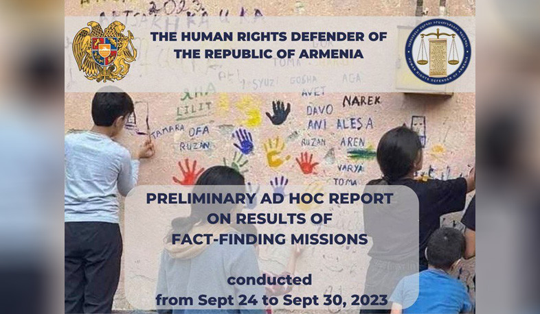 Armenian Ombudsperson’s new report is yet another prove of Azerbaijan’s policy of ethnic cleansing in Nagorno-Karabakh