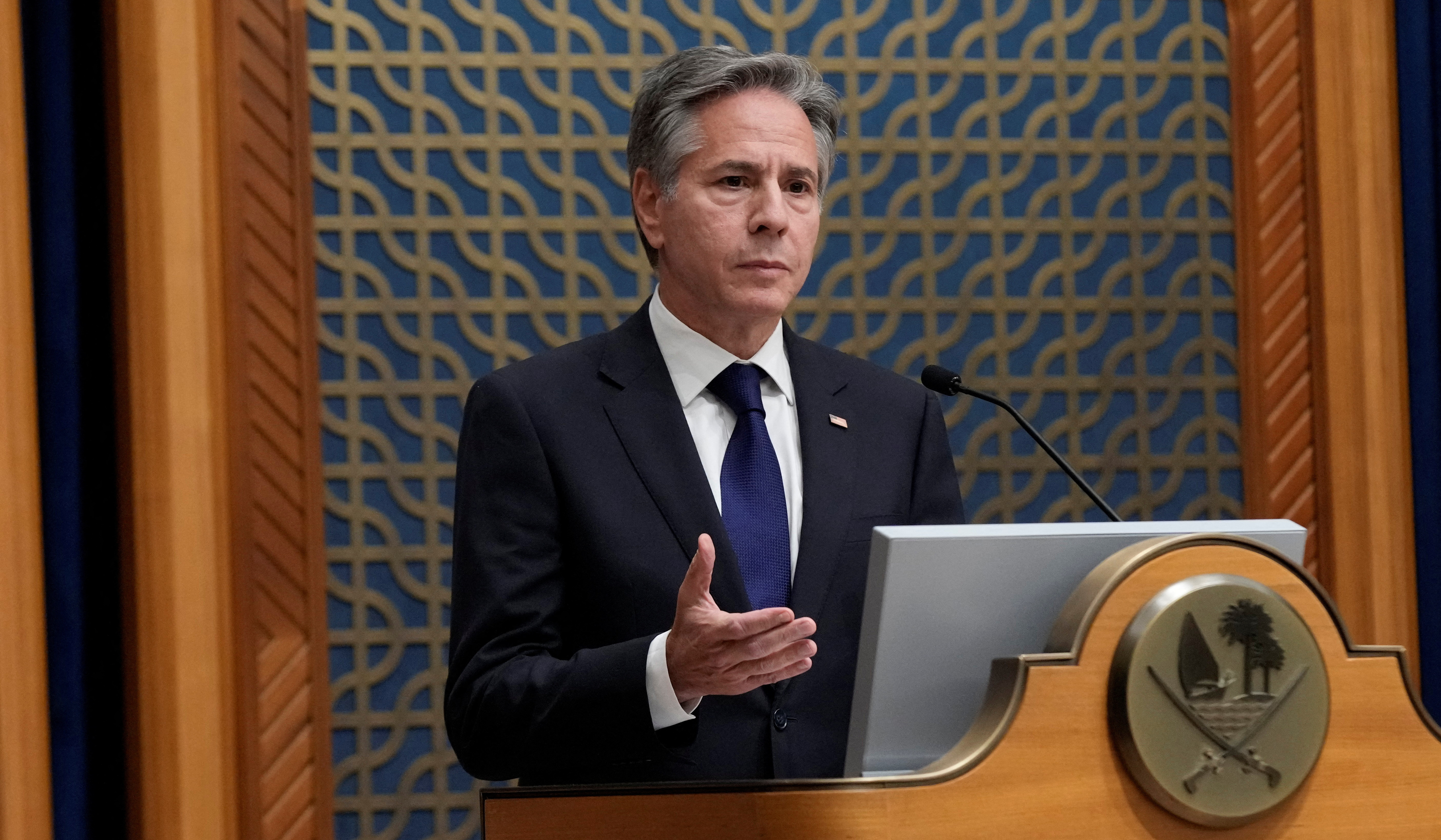 Blinken continues to visit countries in Middle East