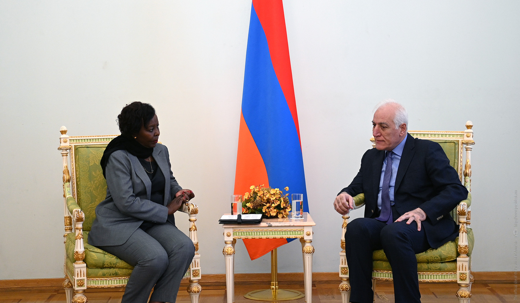 Դուք միշտ սպասված հյուր եք Հայաստանի Հանրապետությունում. Վահագն Խաչատուրյանը՝ Լուիզ Մուշիկիվաբոյին