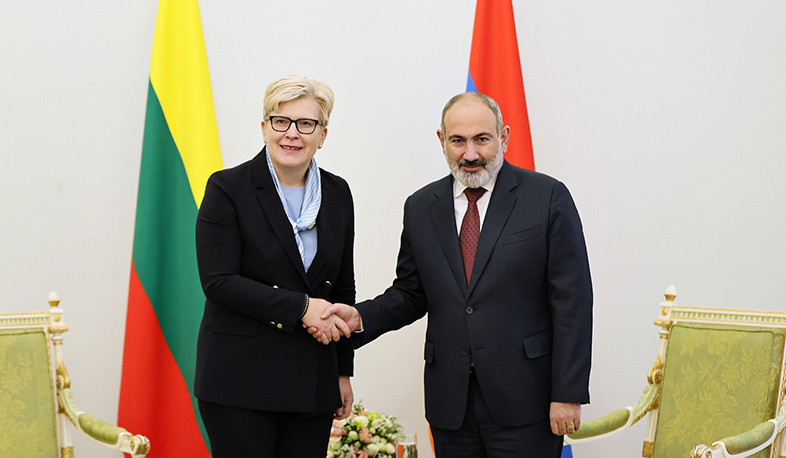Armenia, Lithuania Prime Ministers Nikol Pashinyan and Ingrida Šimonytė, meet in Yerevan