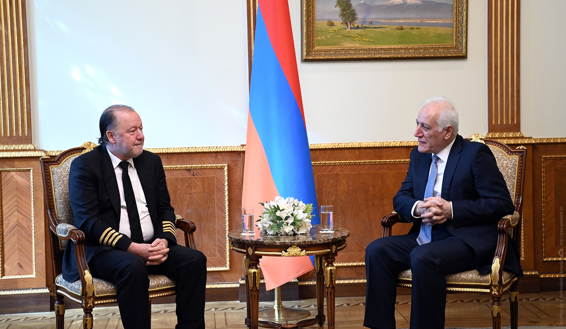 President Vahagn Khachaturyan met with the Director of Solidaire fund, Enrique Piñeyro