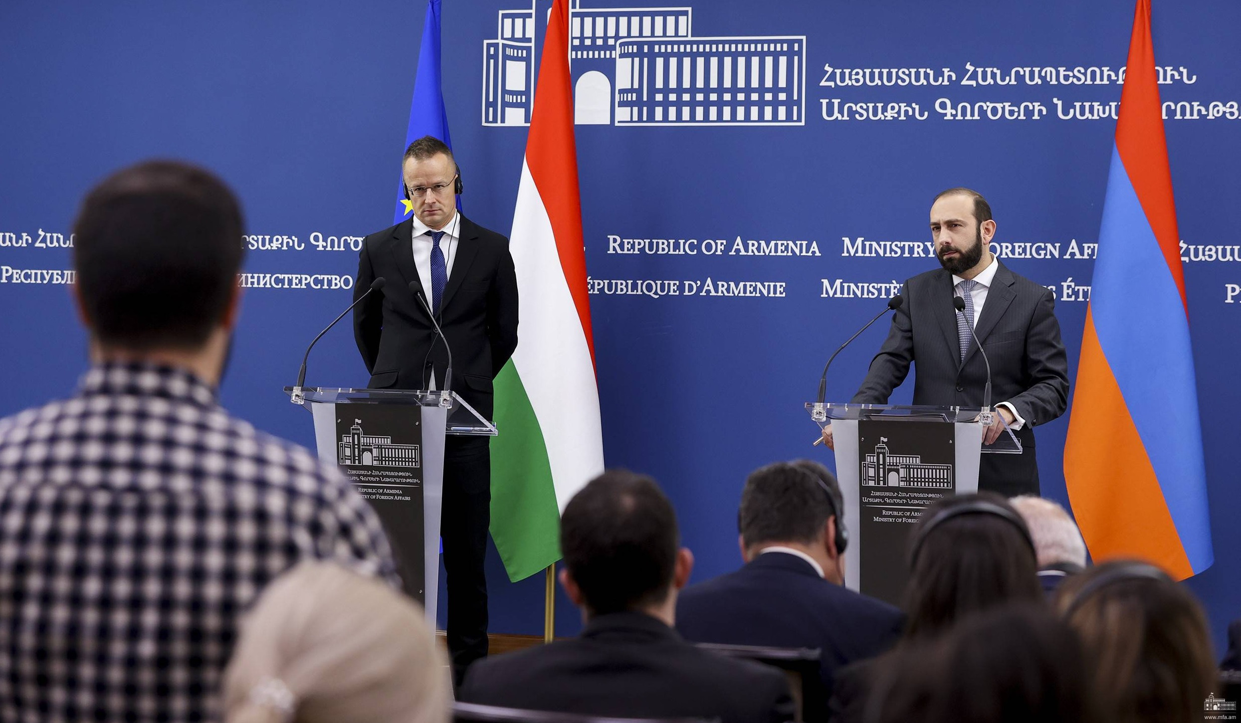 Press Statement of the Minister of Foreign Affairs of Armenia Ararat Mirzoyan during joint press conference with Minister of Foreign Affairs of Hungary