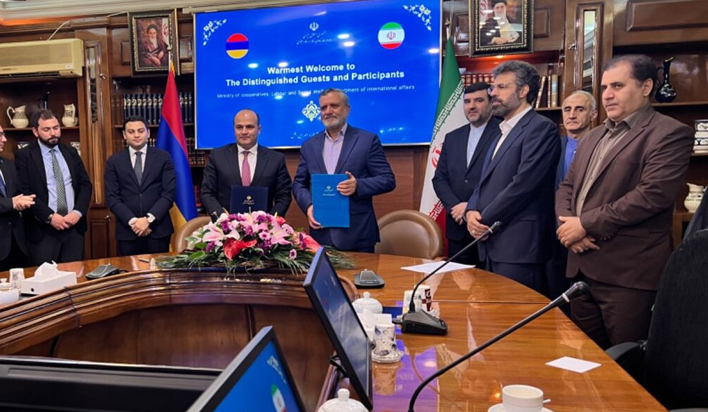 Memorandum of understanding signed between RA and Iran for purpose of strengthening cooperation and labor exchange