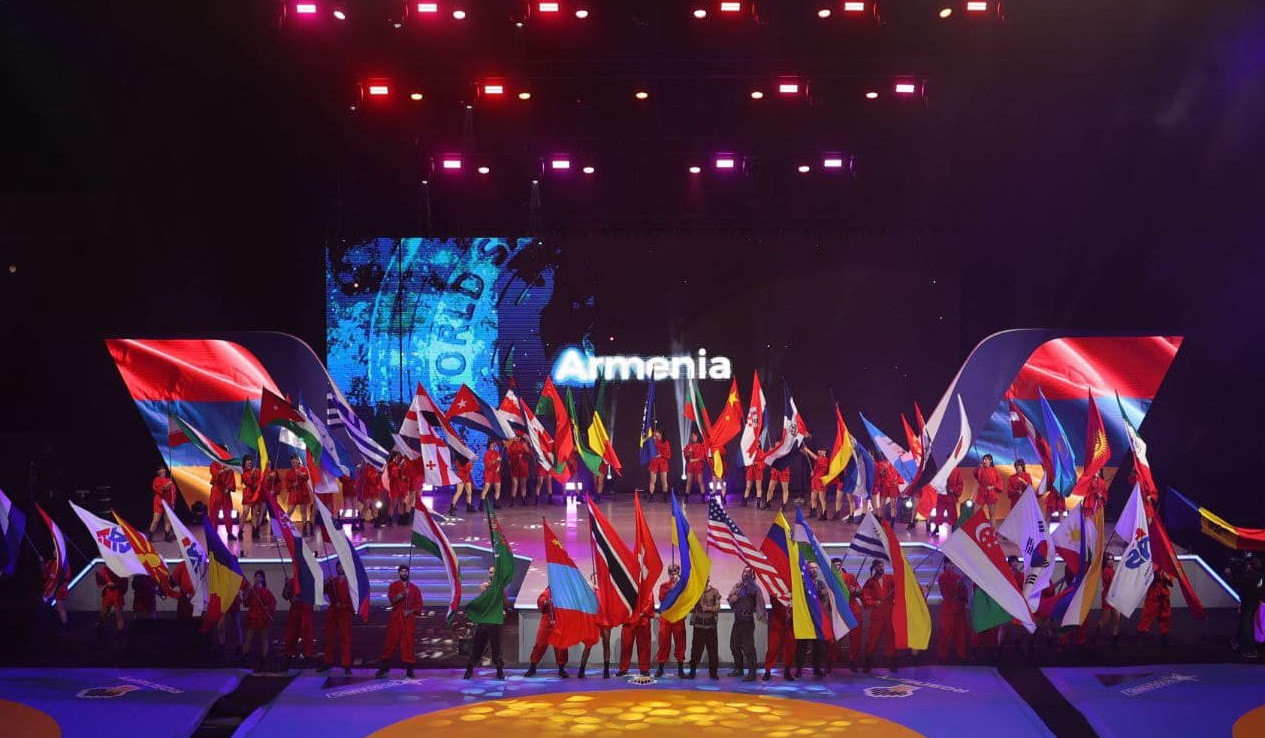 Մարզահամերգային համալիրում կայացել է սամբոյի աշխարհի առաջնության պաշտոնական բացման արարողությունը