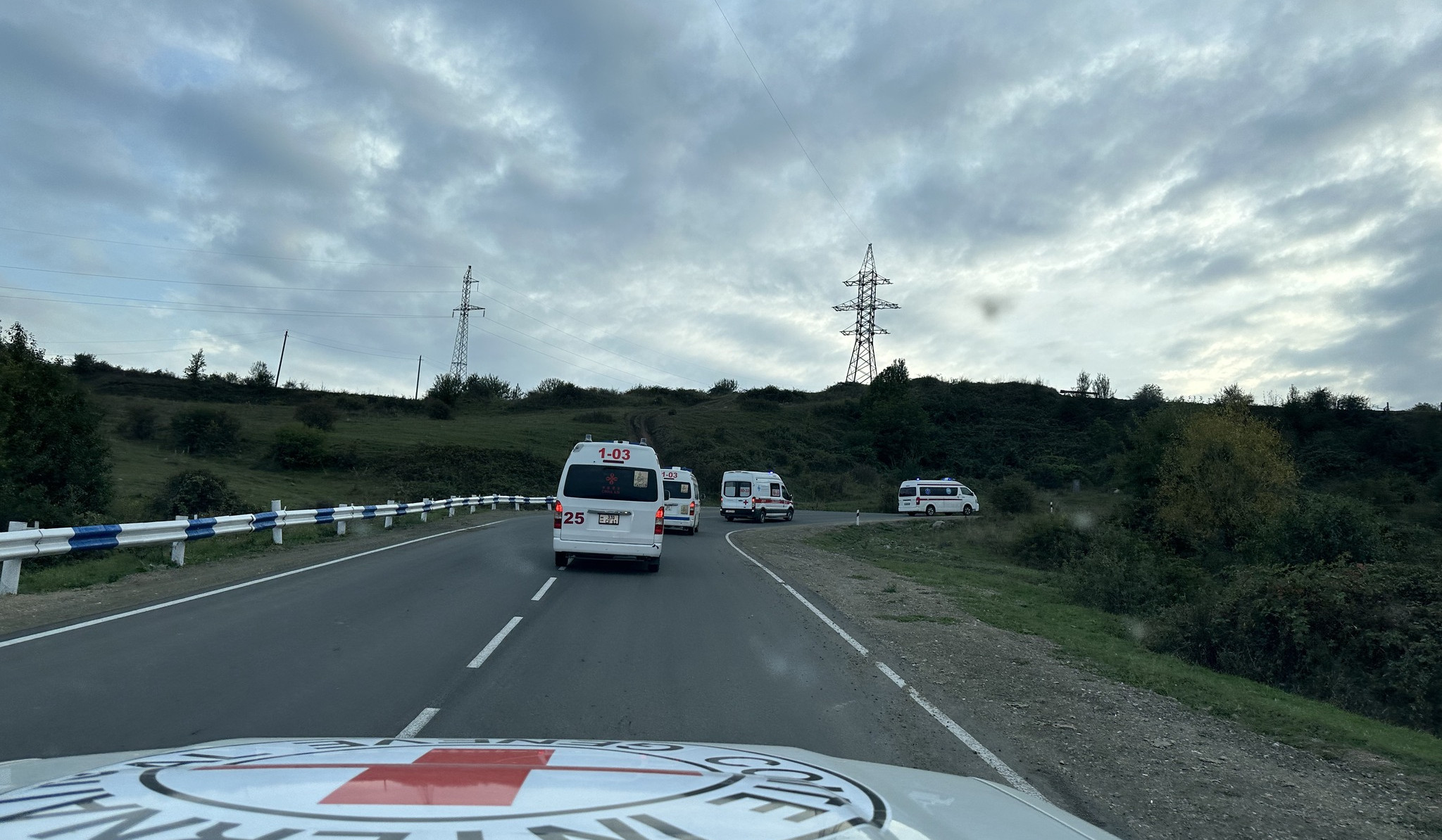 In September-October, 124 wounded and patients were transferred from Nagorno-Karabakh to Armenia: ICRC