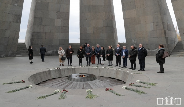OSCE PA MPs visit Tsitsernakaberd Memorial Complex
