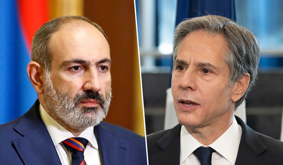 Փաշինյանն ու Բլինքենը քննարկել են ԼՂ-ից 100 հազարից ավելի բռնի տեղահանված անձանց հումանիտար խնդիրները