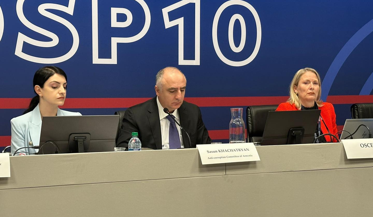 Կոռուպցիան արմատախիլ անելու գործում առկա է քաղաքական կամք. ՀՀ հակակոռուպցիոն կոմիտեի նախագահի ելույթը՝ ԵԱՀԿ-ի միջոցառմանը